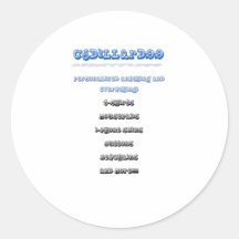 Gepersonaliseerd het!!!!!! ronde sticker