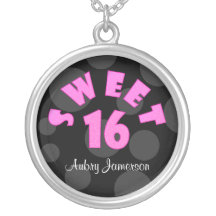 Gepersonaliseerd Roze Zoet Ketting 16