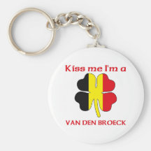Gepersonaliseerde Belgisch kust me ik ben Van Den  Sleutel Hanger