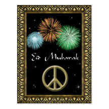 Gepersonaliseerde Eid Mubarak Postcard Wens Kaart