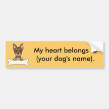 Gepersonaliseerde MiniatuurPinscher Bumpersticker