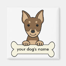 Gepersonaliseerde MiniatuurPinscher Magneet