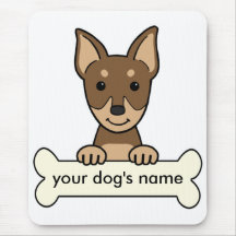 Gepersonaliseerde MiniatuurPinscher Muis Mat