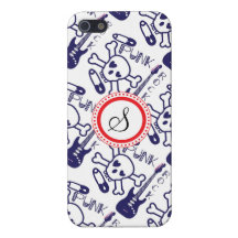 Gepersonaliseerde Paarse iPhone 5 van het Punk roc iPhone 5 Hoesje