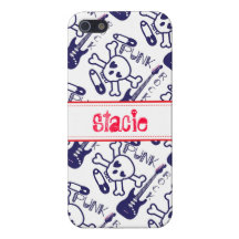 Gepersonaliseerde Paarse iPhone 5 van het Punk roc iPhone 5 Cover