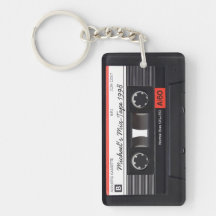 Gepersonaliseerde Retro mengeling-Band zeer belang Sleutelhangers