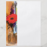 Gerbera Daisy door het Venster van de Keuken Fullcolor Folder