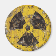 Geroest radioactief koelkast magneet