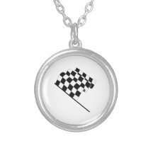 Geruite Vlag Gepersonaliseerde Ketting