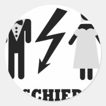 geschieden l'icône adhésif