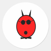 Geschokte Duivel #2 Ronde Sticker