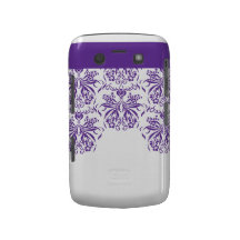 Geval van de Telefoon van paars van het Damast Bla Blackberry Bold Cover