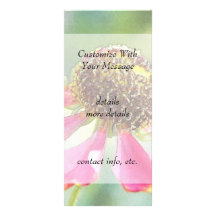 Gevoelige Bloemen Helenium Reclamekaart Sjabloon
