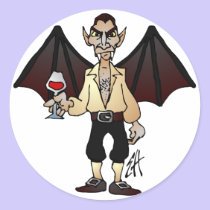 Gevreesde Dracula stickers