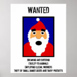 Gewilde kerstman print