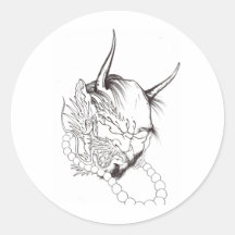 Gezicht 2 van de demon stickers