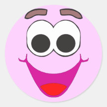 "Gezicht Smiley " Stickers