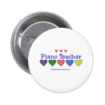 GH de professeur de piano Pin's Avec Agrafe