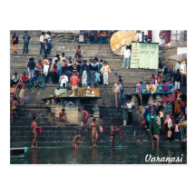 Ghats de Varanasi, carte postale