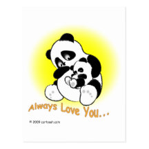 gigglePanda voor Moederdag Wens Kaart