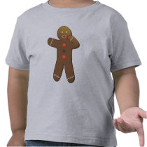 Gingerbreadman drôle se mangeant