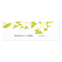 Ginkgo de nature des professeurs | du carte de vis