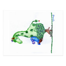 Girafe/carte postale d'ornithorynque
