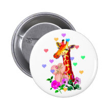 Girafe de Saint-Valentin Pin's
