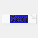 GISS BUMPERSTICKERS