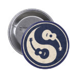 Gitaar Yang - blauw Speldbutton