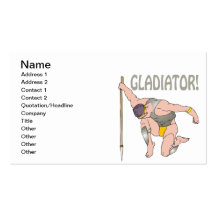 Gladiateur Modèle De Carte De Visite