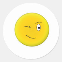 Glimlach Ronde Sticker