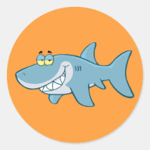 Glimlachende Haai Sticker
