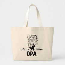 Glimlachende Nieuwe T-shirts Opa en Giften Canvas Tassen