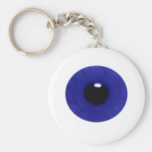 Globe oculaire bleu Keychain Porte-clés