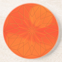 Globe orange de dreamweaver dessous de verre