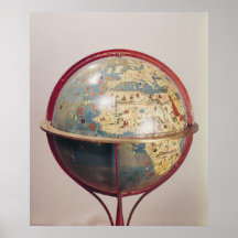 Globe terrestre, montrant l'Océan Indien Posters