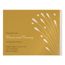 Gold_Reception élégant Cartons D'invitation