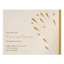 Gold_Reception élégant Invitation