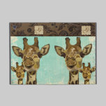 Golden Bronze Giraffes Monogram  iPad Case icoque powis