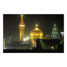 Golden Dome du complexe de tombeau d'Imam Reza à Photographies