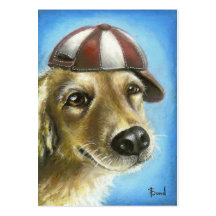 Golden retriever cartes de visite personnelles