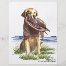 Golden retriever de chasse prospectus personnalisés
