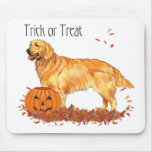 Golden retriever Halloween Tapis De Souris
