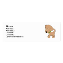 Golden retriever visitekaartjes