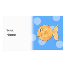 Goldfish. Modèle De Carte De Visite