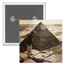 Golf à la sépia de pyramide modifiée la tonalité badge