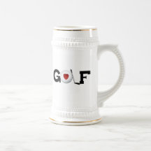 Golf avec des T-shirts et des cadeaux de boule de  Tasse À Café