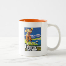 Golf vintage Alpin de Crans Tasse À Café