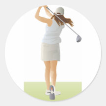 Golfeur de femme adhésifs